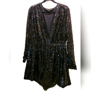 Dynamite Black Sequin Mini Dress